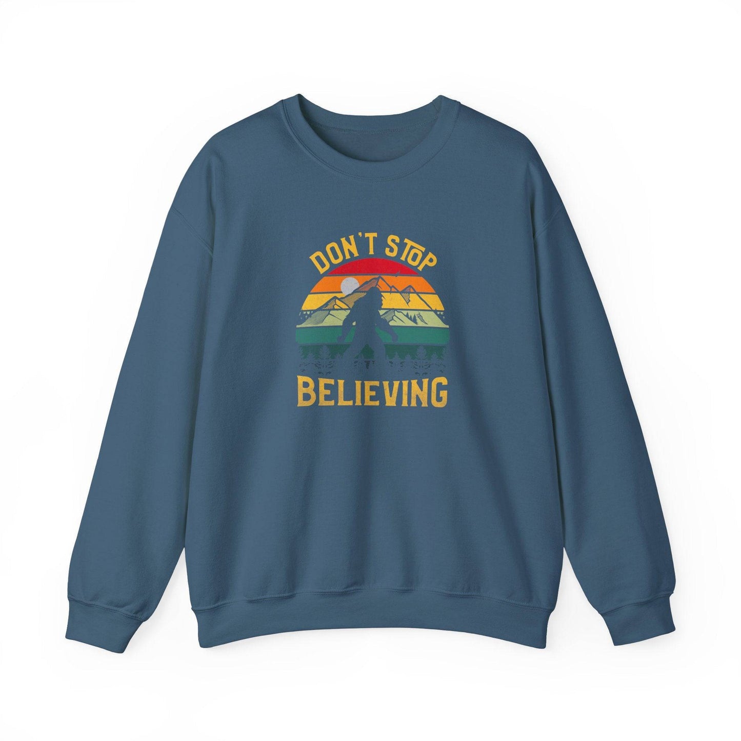 Don't Stop Believing Bigfoot Retro Sweatshirt - Goateez Style
