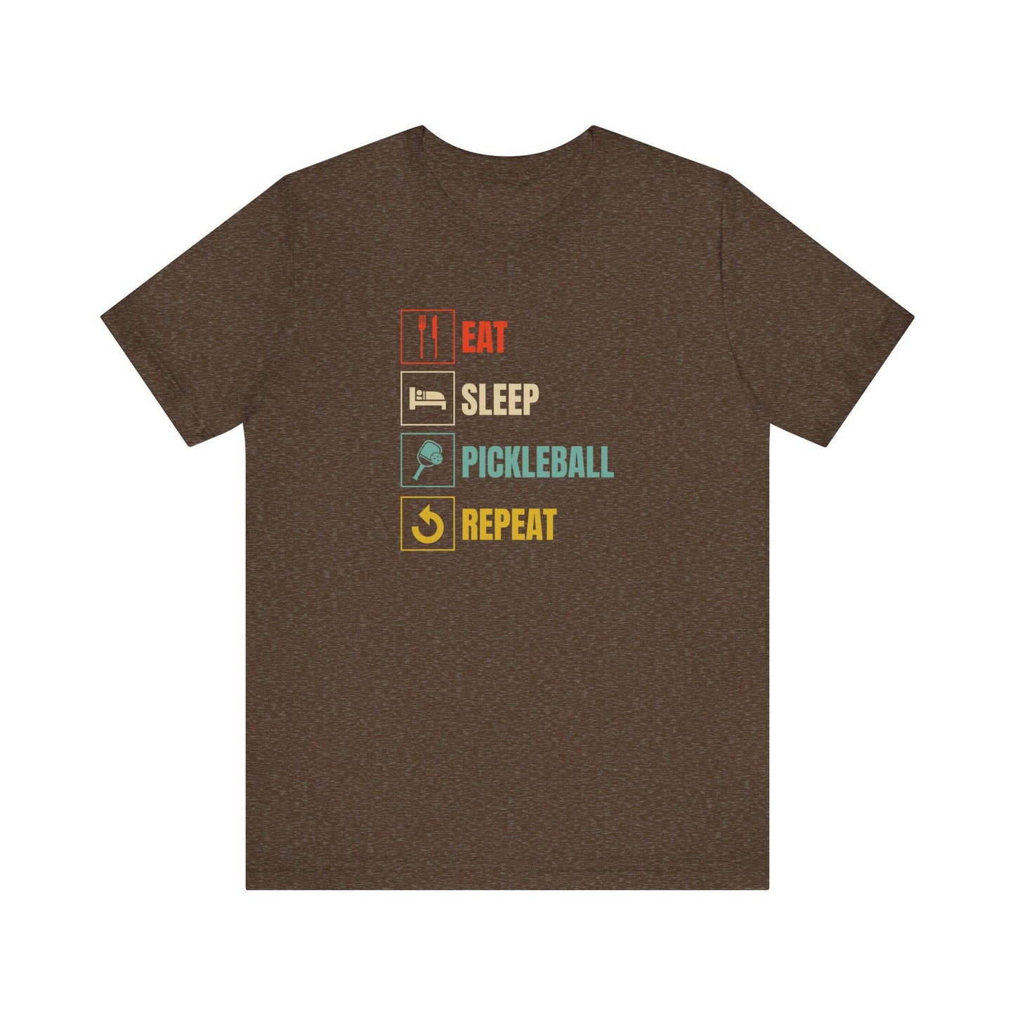 Eat Sleep Pickleball Repeat T-Shirt Funny Pickleball Design - Goateez Style