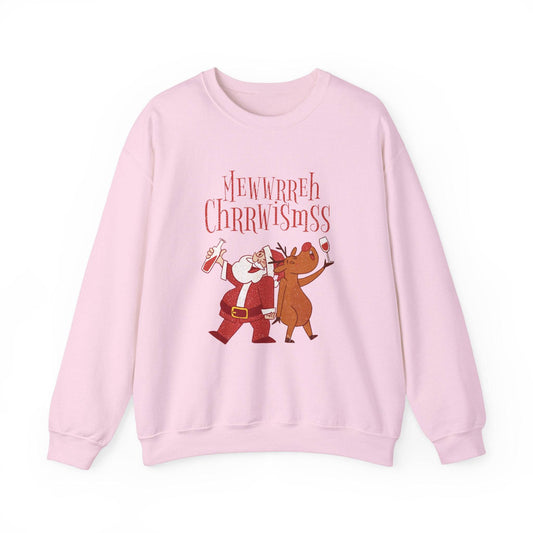 Funny Drunk Santa and Reindeer Christmas Sweatshirt - Goateez Style