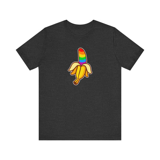 Funny Rainbow Banana LGBTQ Pride T-Shirt - Goateez Style