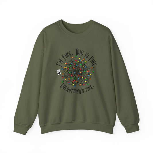 Funny Tangled Lights Christmas Sweatshirt for Holiday Fun - Goateez Style