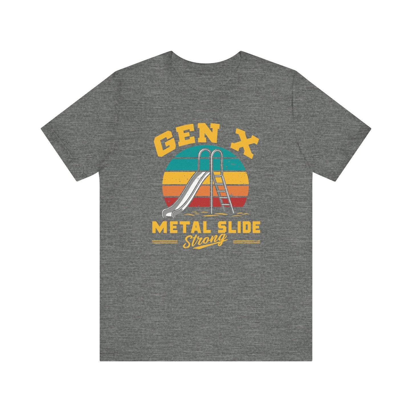 Gen X Metal Slide Strong T-Shirt - Funny Nostalgic Retro Tee - Goateez Style