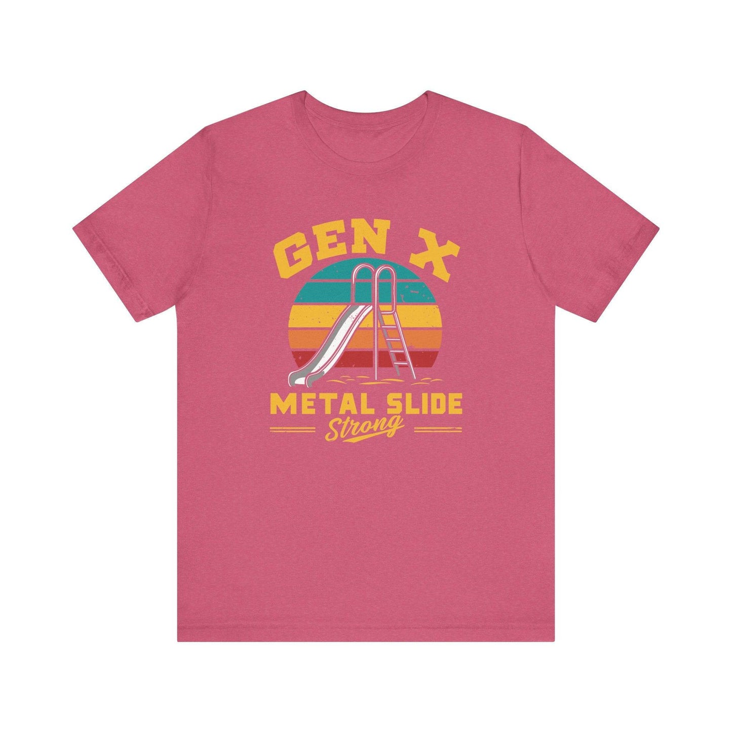 Gen X Metal Slide Strong T-Shirt - Funny Nostalgic Retro Tee - Goateez Style