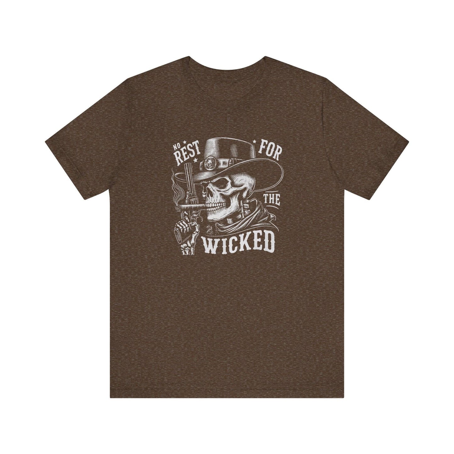 No Rest for the Wicked - Cowboy Skull T-Shirt - Goateez Style