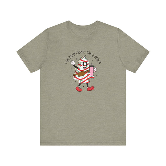 Out Here Lookin' Like a Snack Funny Christmas T-Shirt - Goateez Style