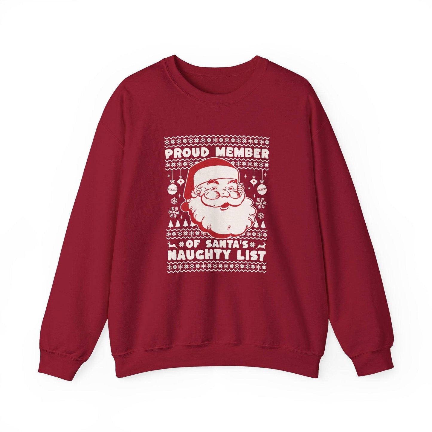 Proud Member of Santa's Naughty List Christmas Sweatshirt - Goateez Style