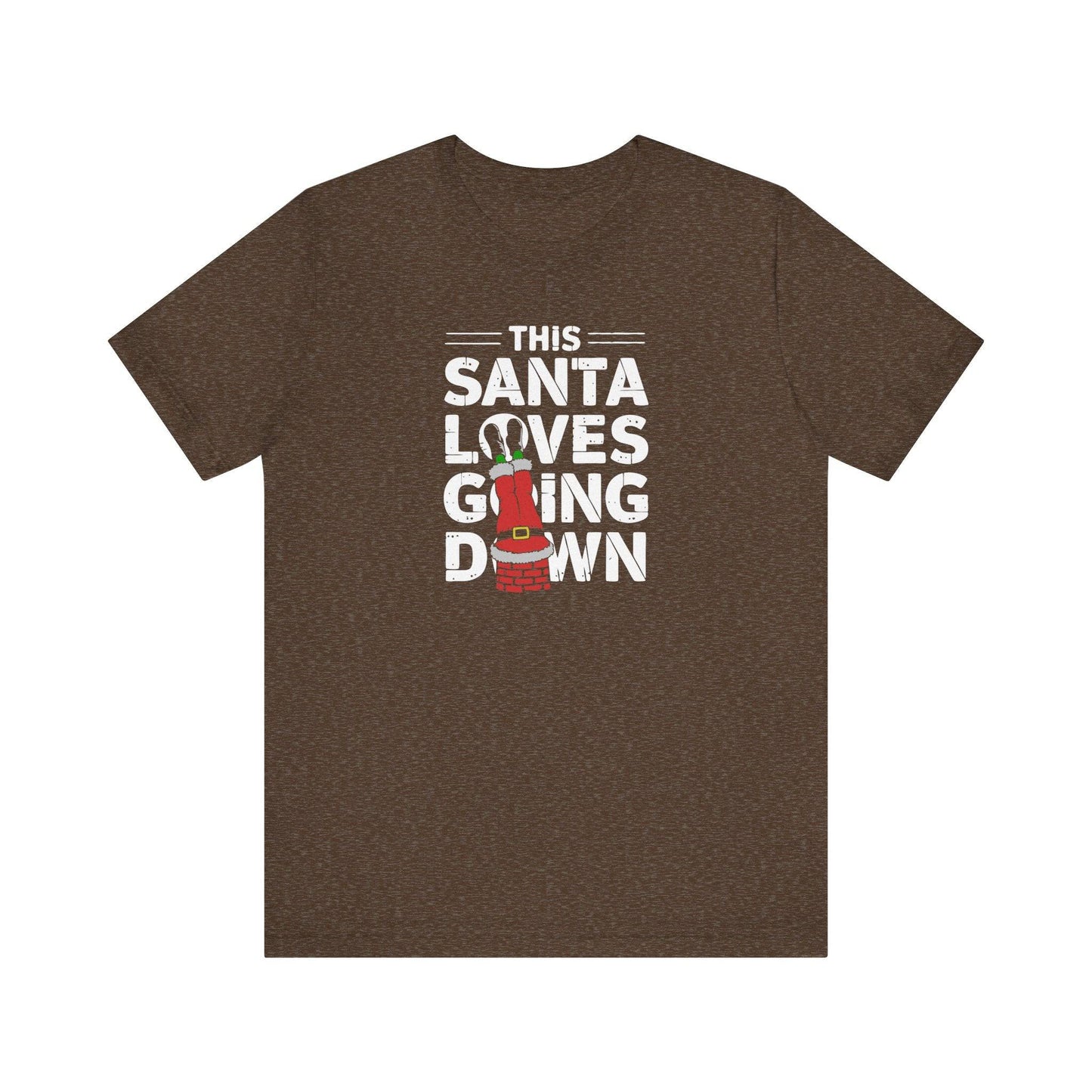 This Santa Loves Going Down T-Shirt - Funny Christmas Graphic Tee - Goateez Style
