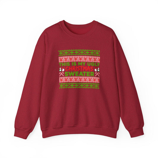 Ugly Christmas Sweater Sweatshirt - Funny Holiday Sweater for Parties - Goateez Style
