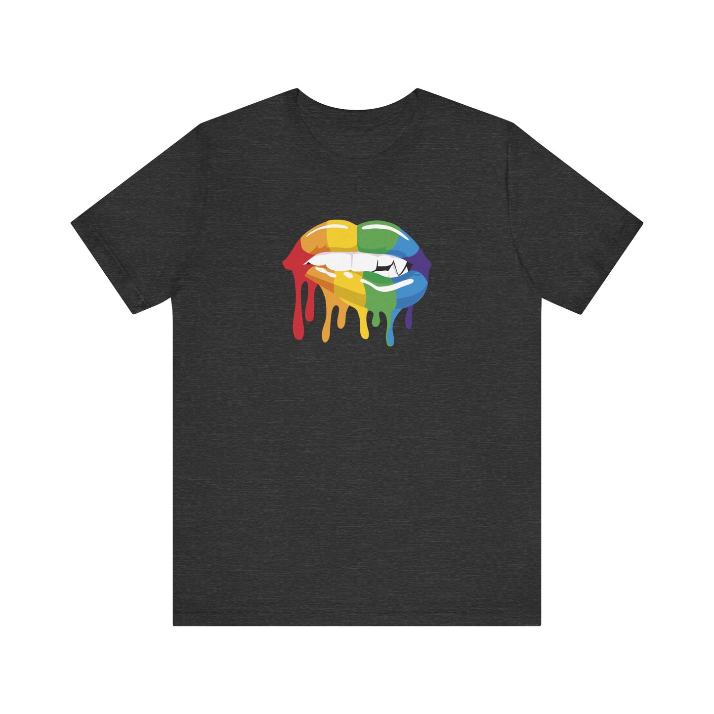 Rainbow Dripping Lips Pride Tee – Sassy LGBTQ Shirt