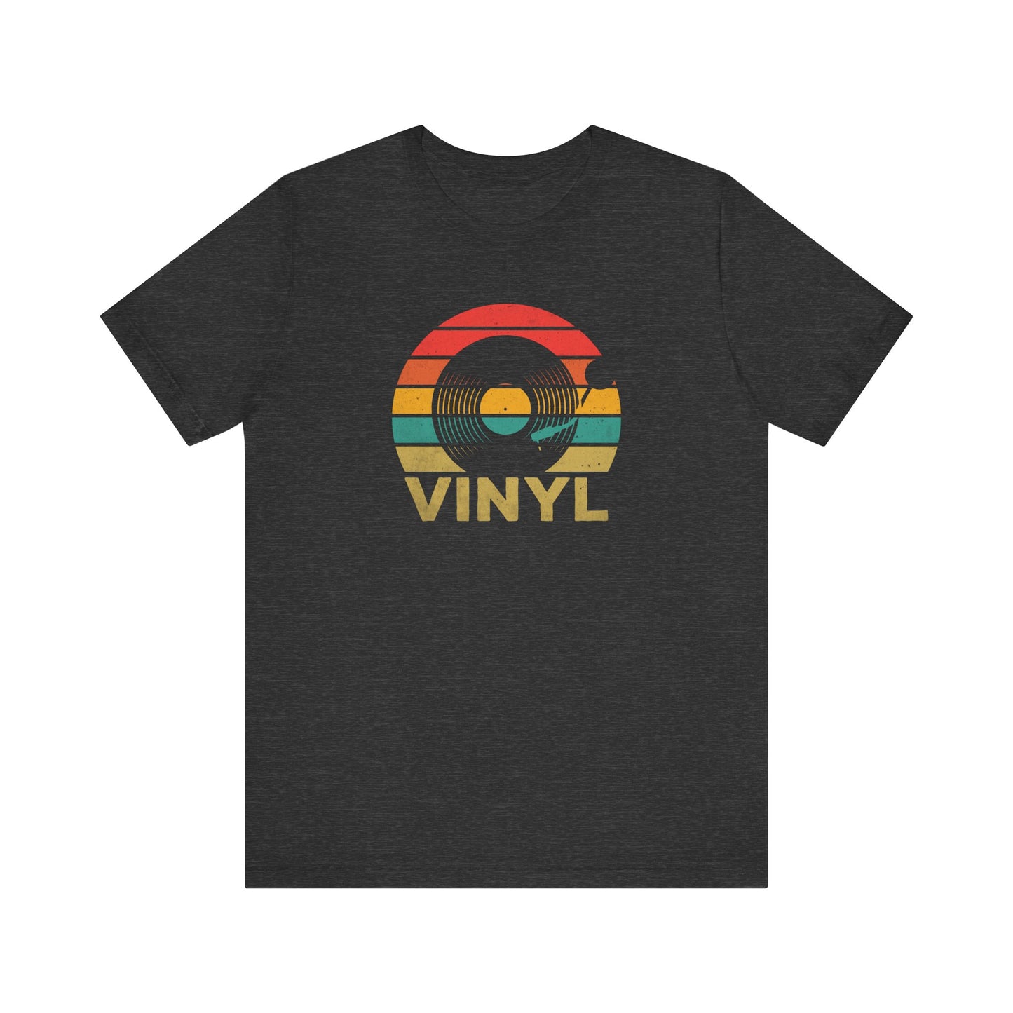 Retro Vinyl Record T-Shirt - Vintage Music Lover Tee