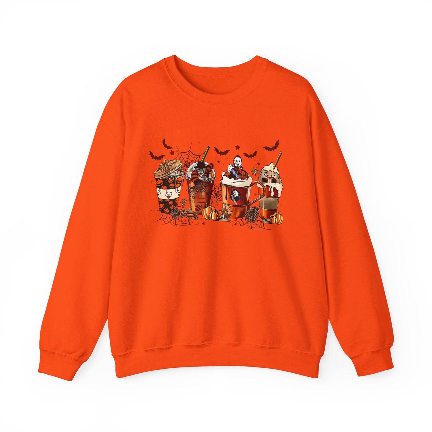 Horror Movie Coffee Crew Sweatshirt - Spooky Halloween Design - Goateez Style