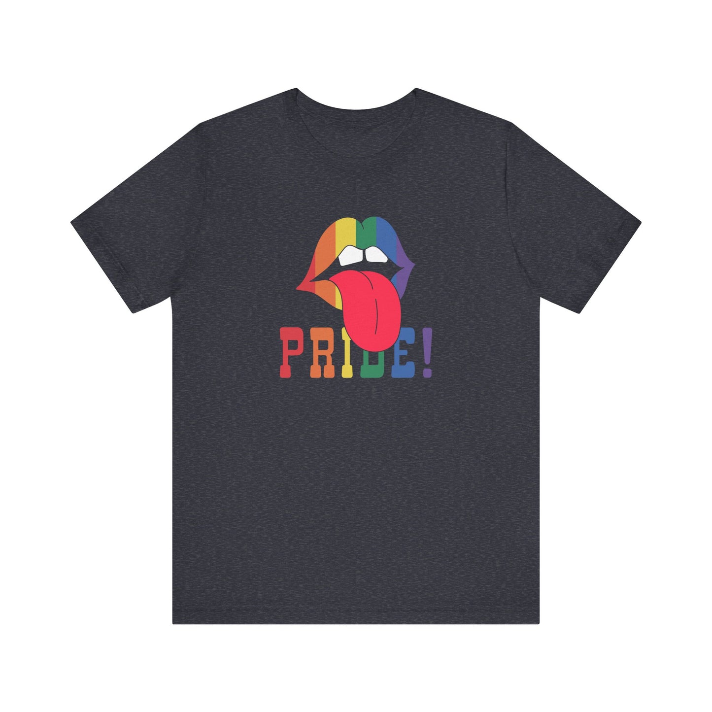 Retro Rainbow Lips Pride Shirt - Bold LGBTQ Graphic Tee