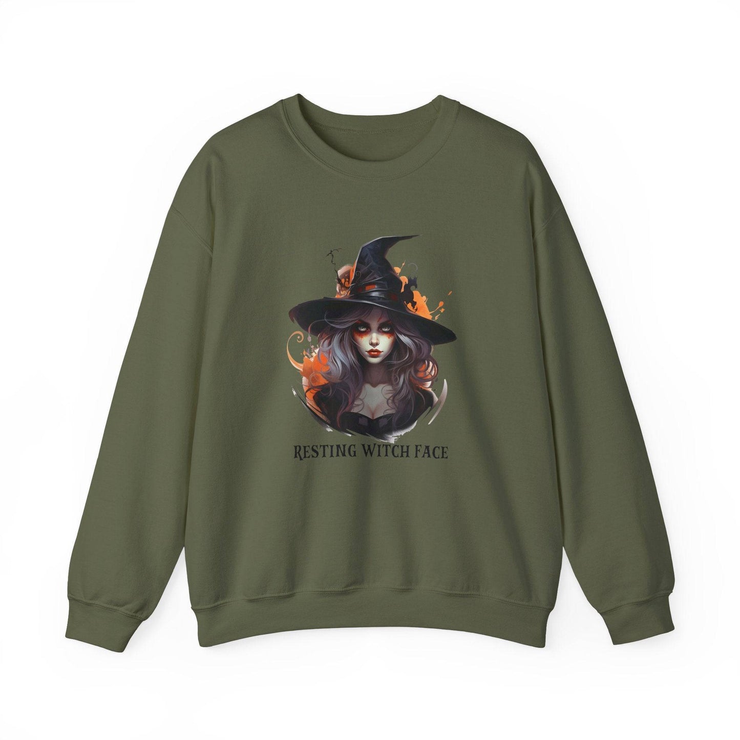 Resting Witch Face Sweatshirt - Fun Halloween Design - Goateez Style