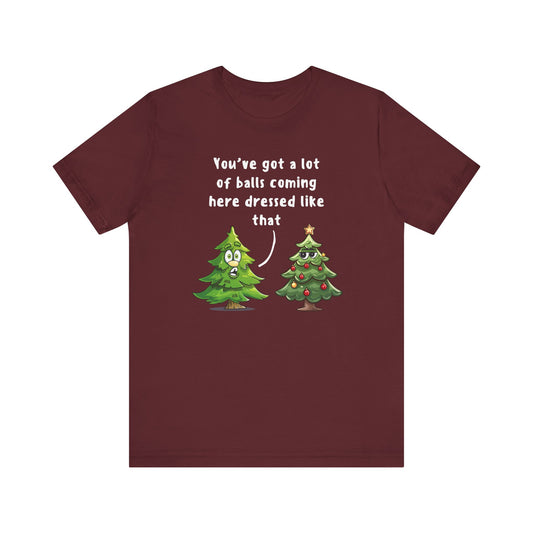 Funny Christmas Tree Shirt | Holiday Humor Party Tee - Goateez Style