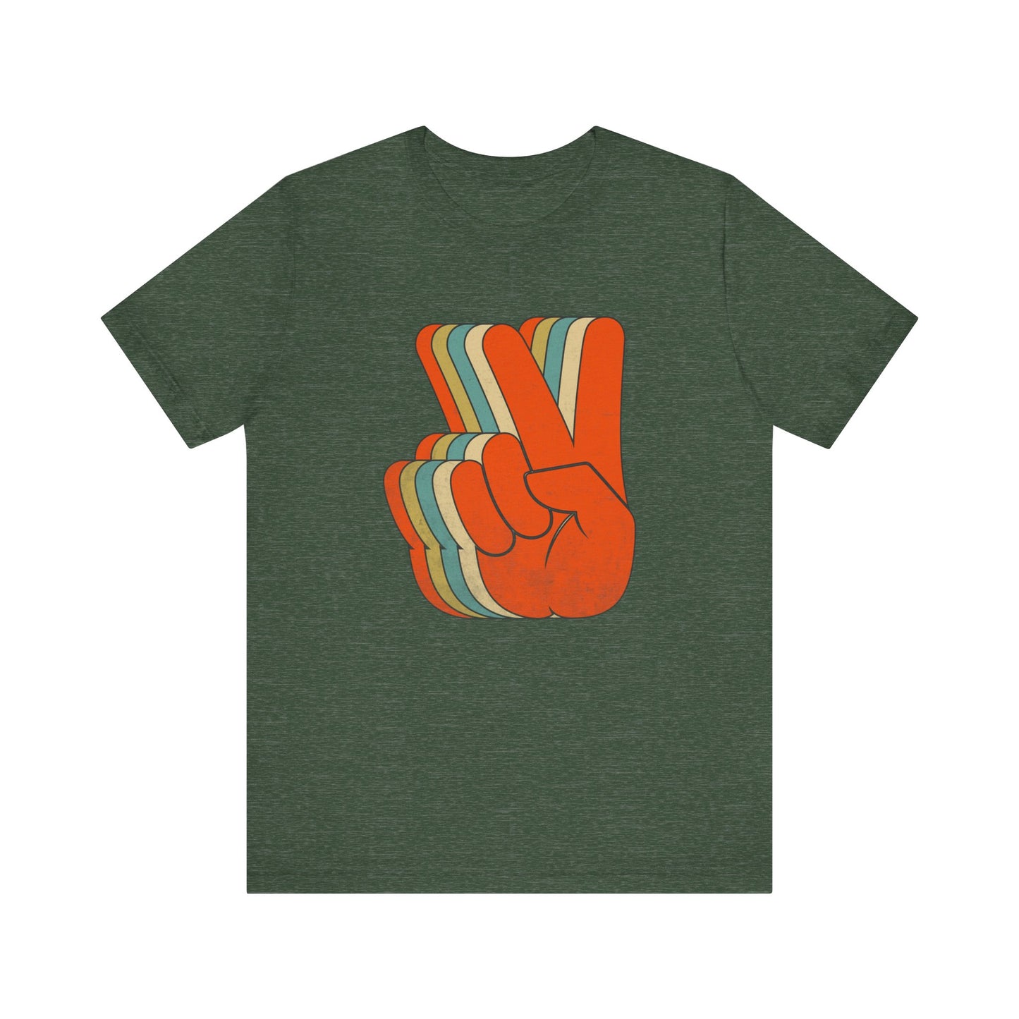 Retro Peace Sign T-Shirt - Vintage 60's & 70's Hippie Vibes