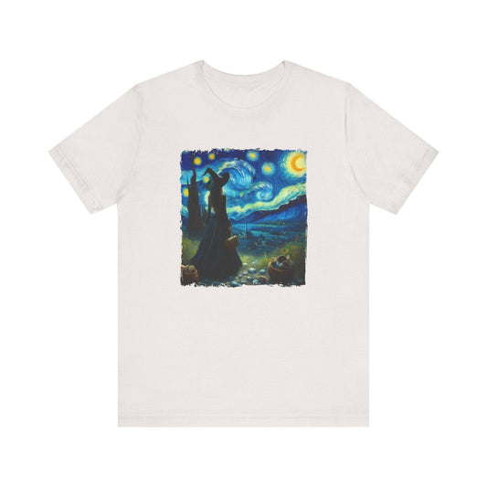 Witch Starry Night Parody T-Shirt - Goateez Style