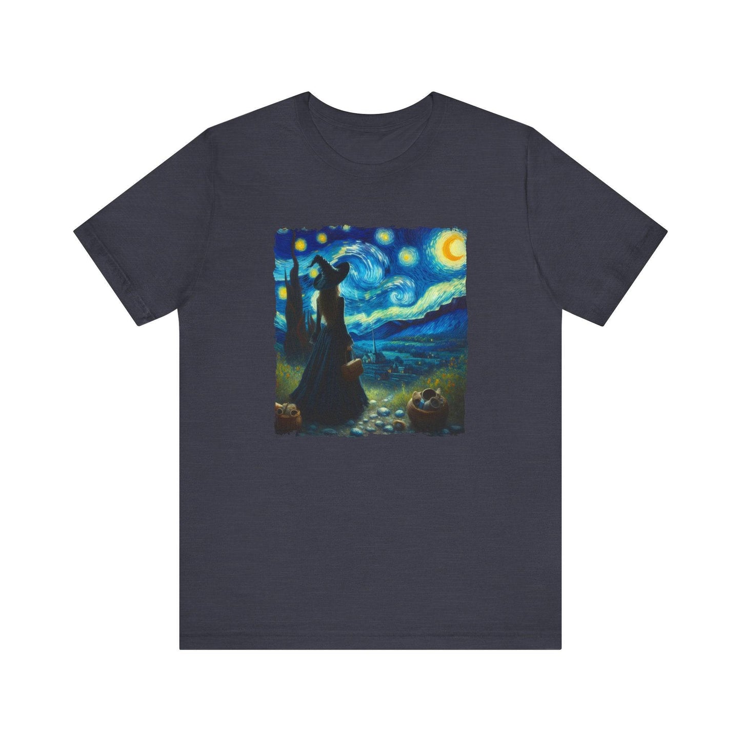 Witch Starry Night Parody T-Shirt - Goateez Style