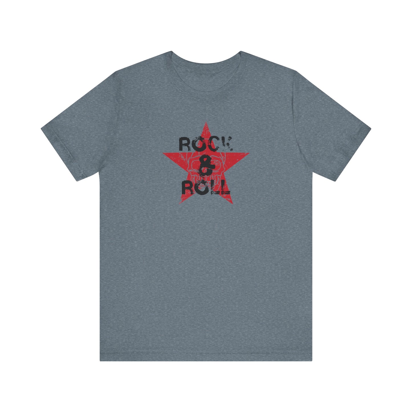 Rock & Roll Skull Star - Vintage Music T-Shirt - Goateez Style