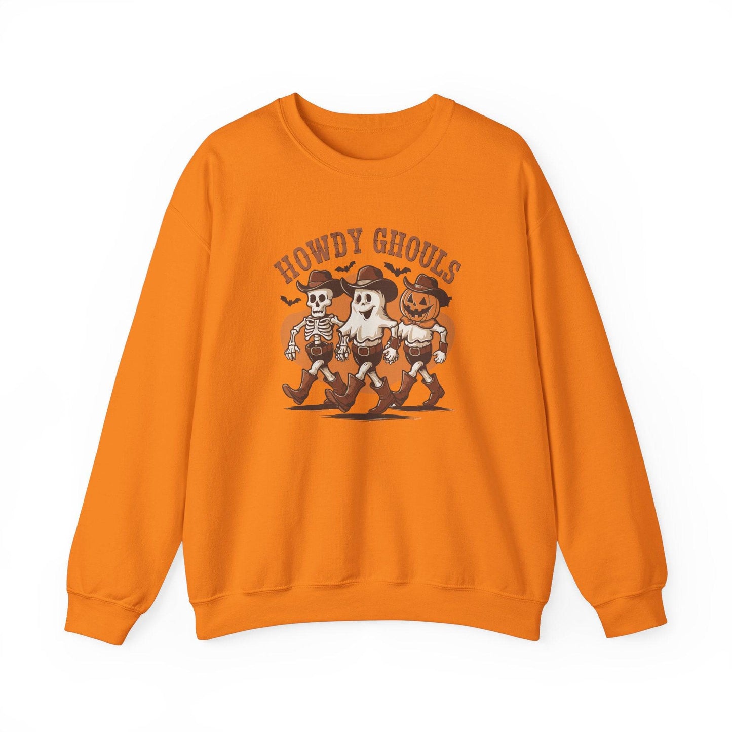 Howdy Ghouls Sweatshirt - Fun Halloween Western Design - Goateez Style