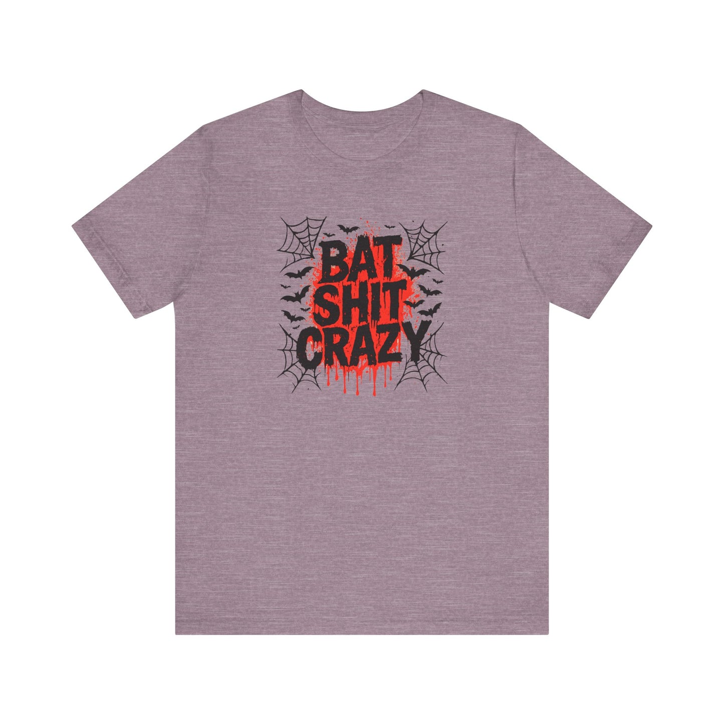 Bat Shit Crazy Shirt - Funny Halloween Graphic Tee, Spooky Humor T-Shirt