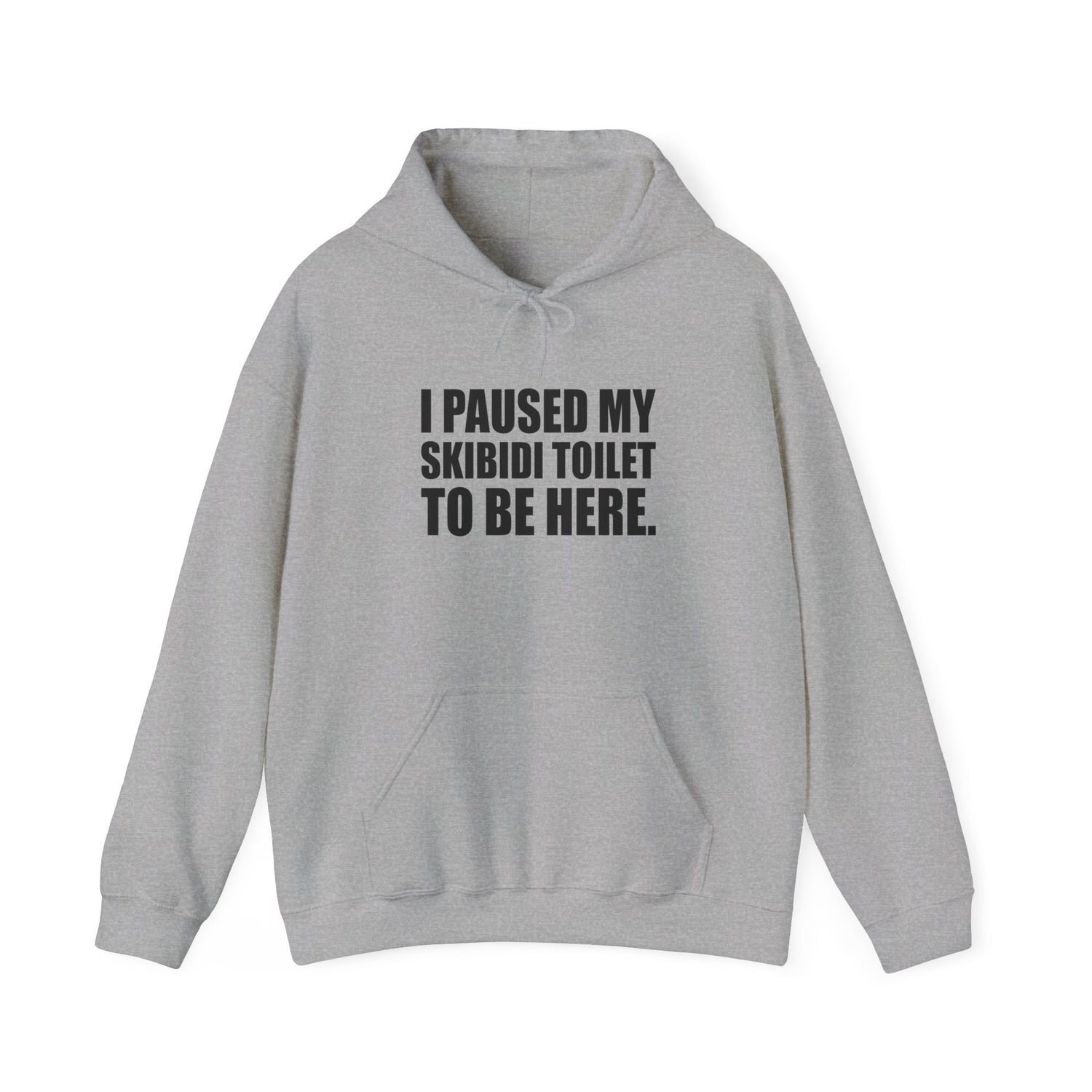 I Paused My Skibidi Toilet Hoodie - Funny Meme Hoodie - Goateez Style