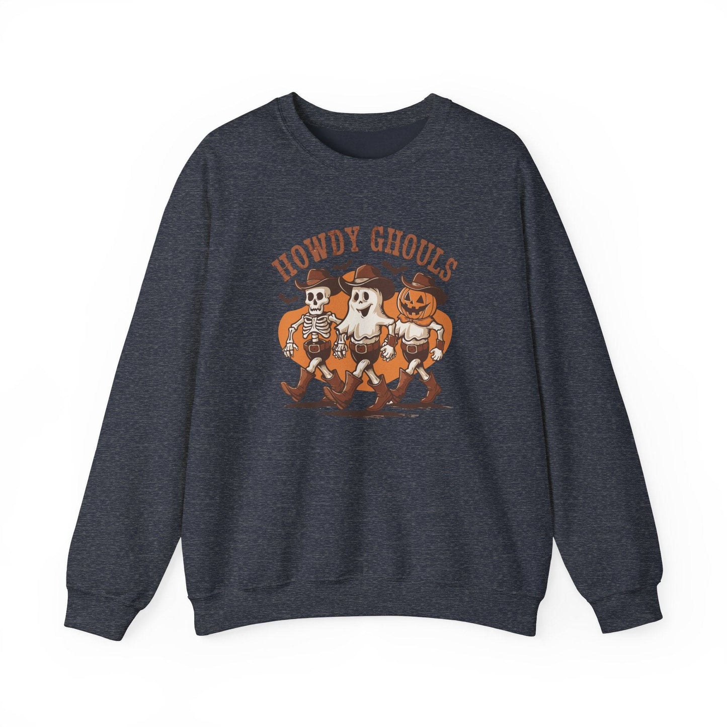 Howdy Ghouls Sweatshirt - Fun Halloween Western Design - Goateez Style