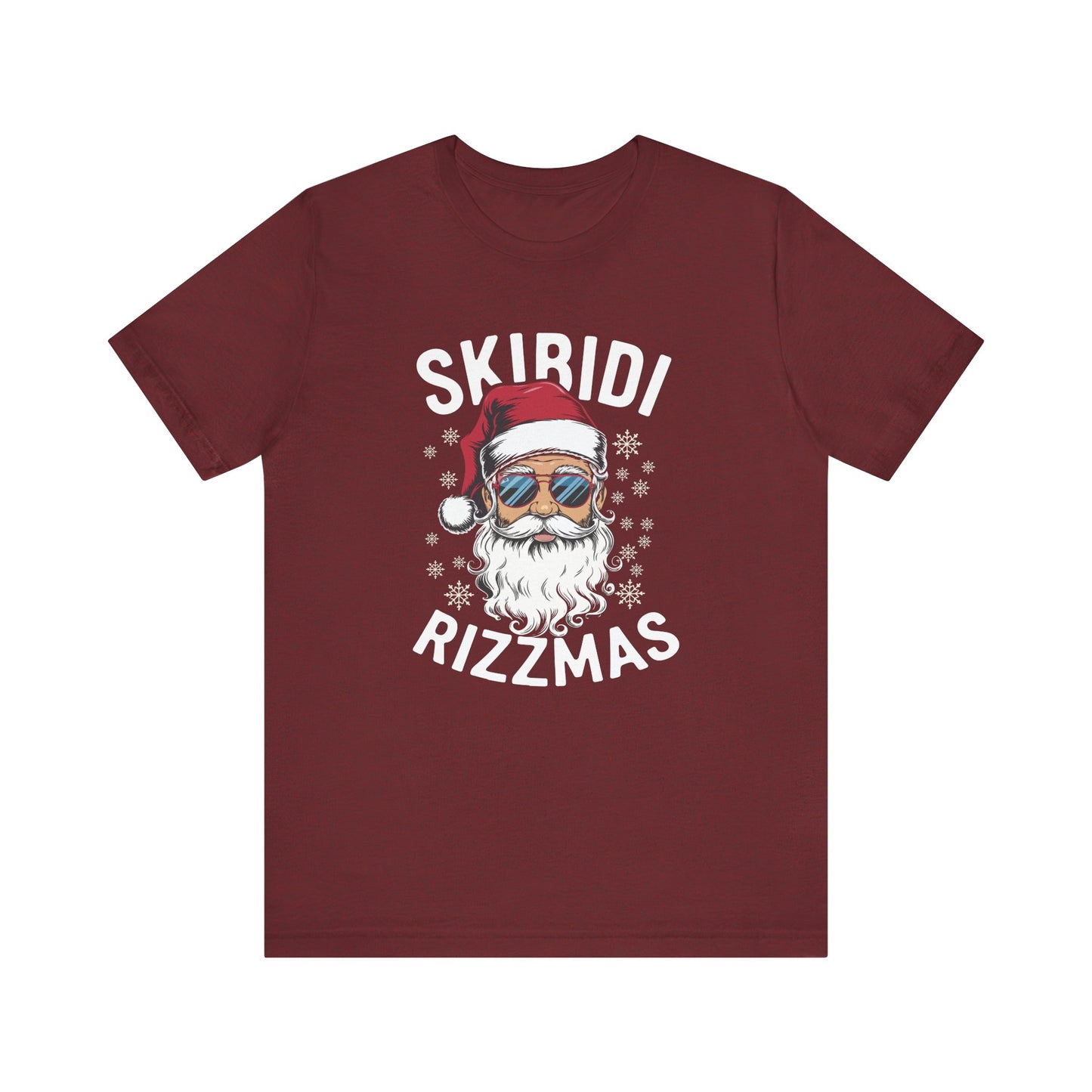 Skibidi Rizzmas T-Shirt - Funny Cool Santa Christmas Design - Goateez Style