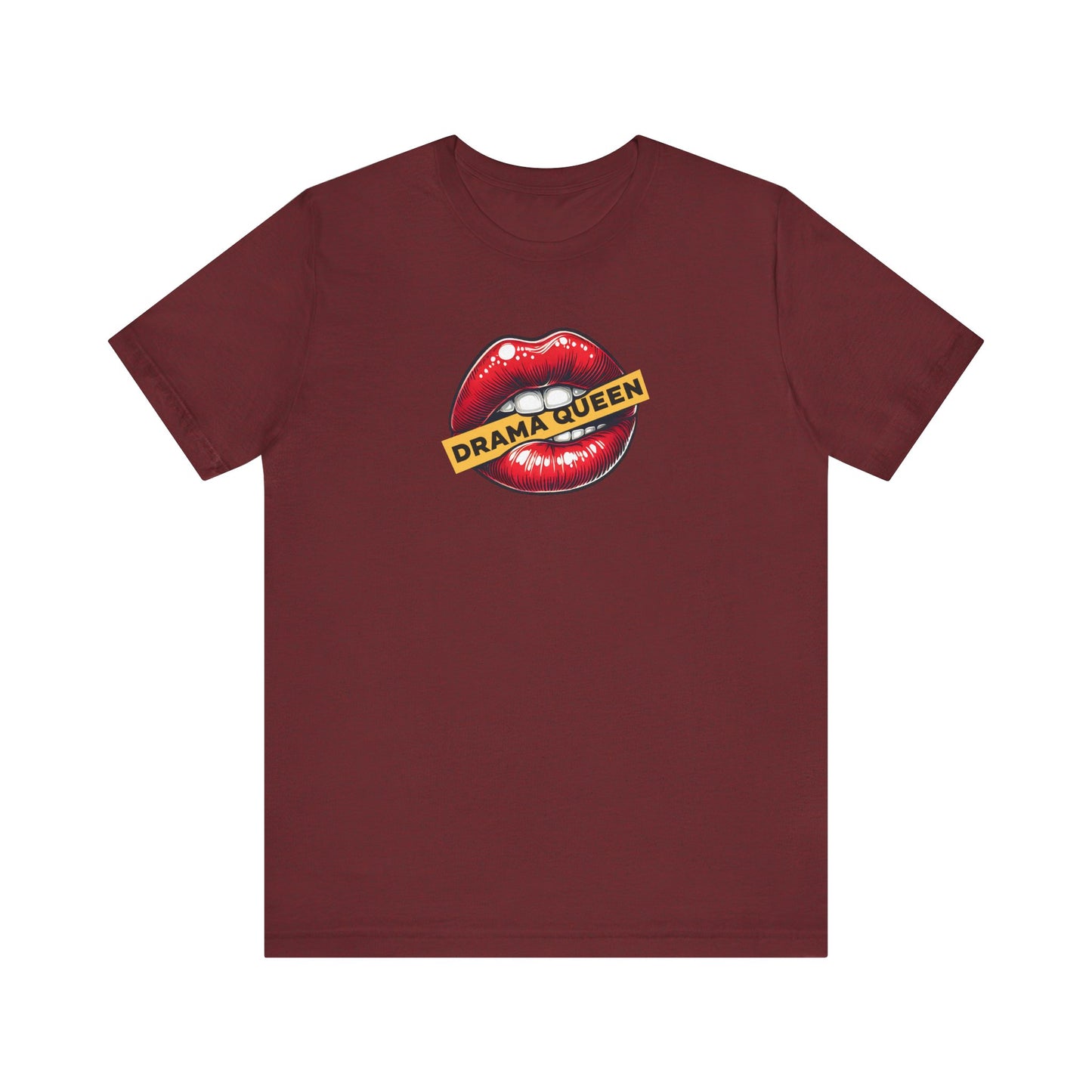 Drama Queen T-Shirt - Bold Lips Graphic Tee