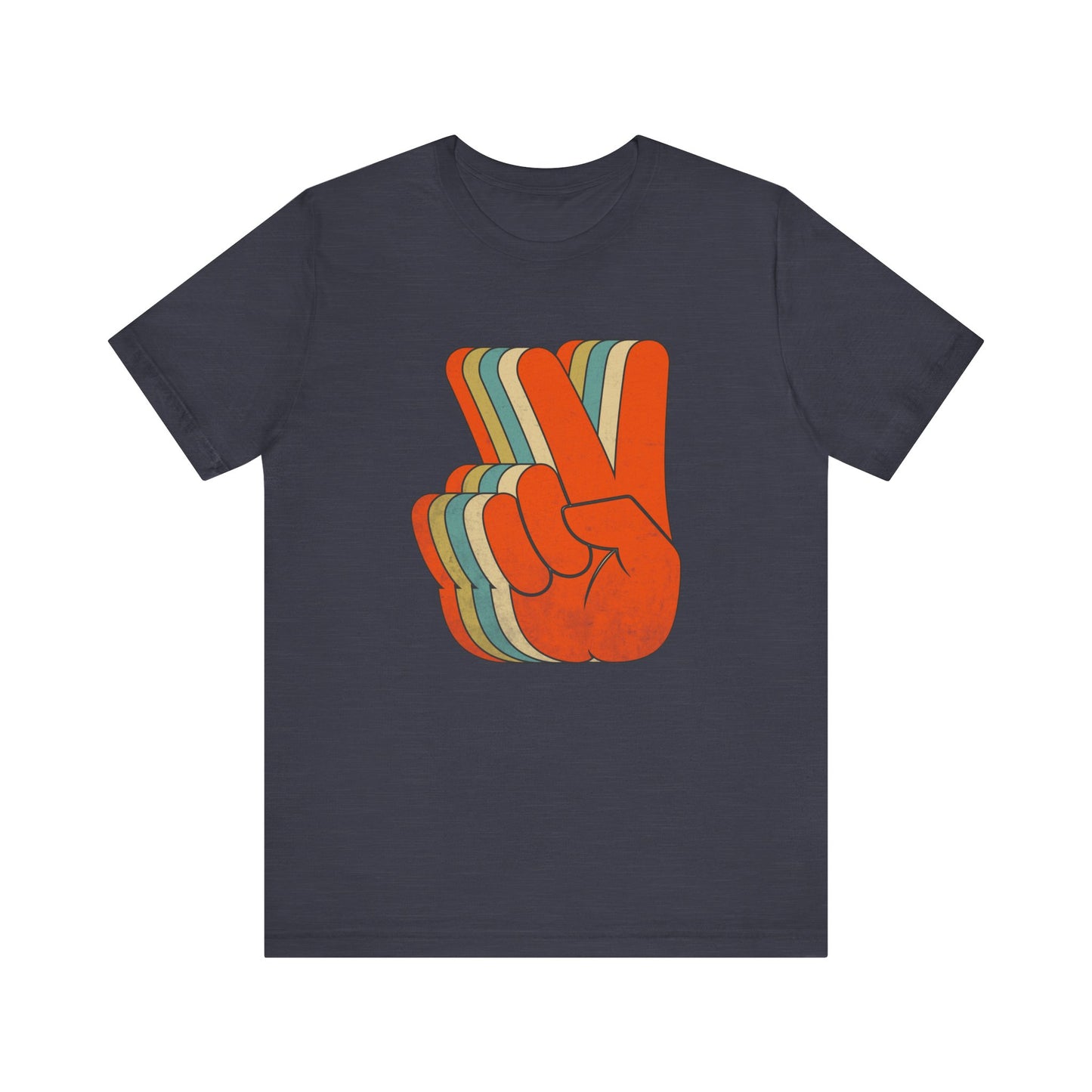 Retro Peace Sign T-Shirt - Vintage 60's & 70's Hippie Vibes