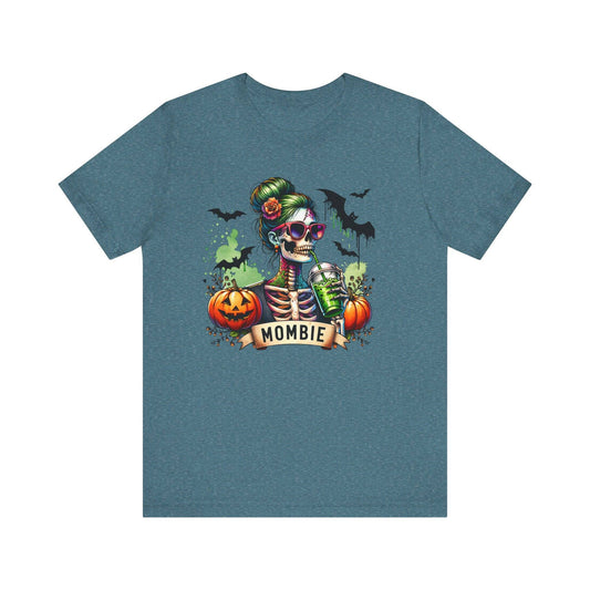 Mombie Halloween T-Shirt - Funny Skeleton Mom Design - Goateez Style
