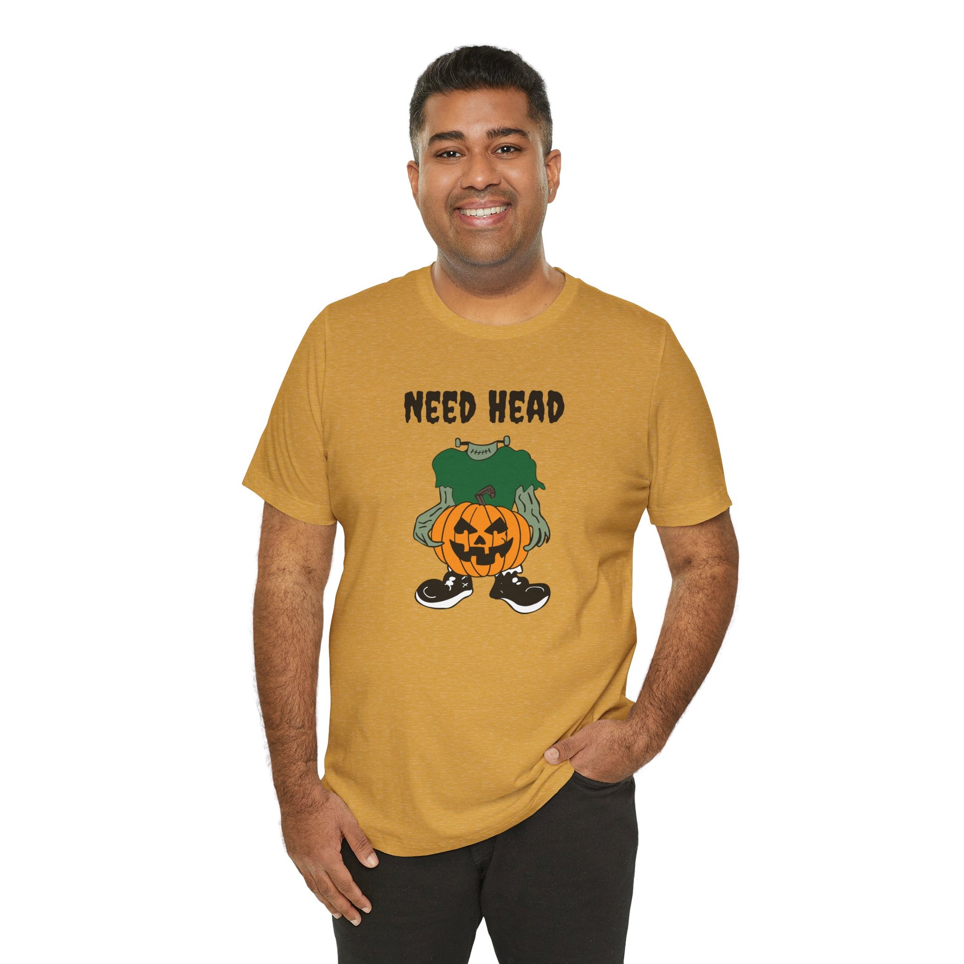 Need Head Funny Halloween T-Shirt - Adult Humor, Sexy Halloween Innuendo Tee - Goateez Style
