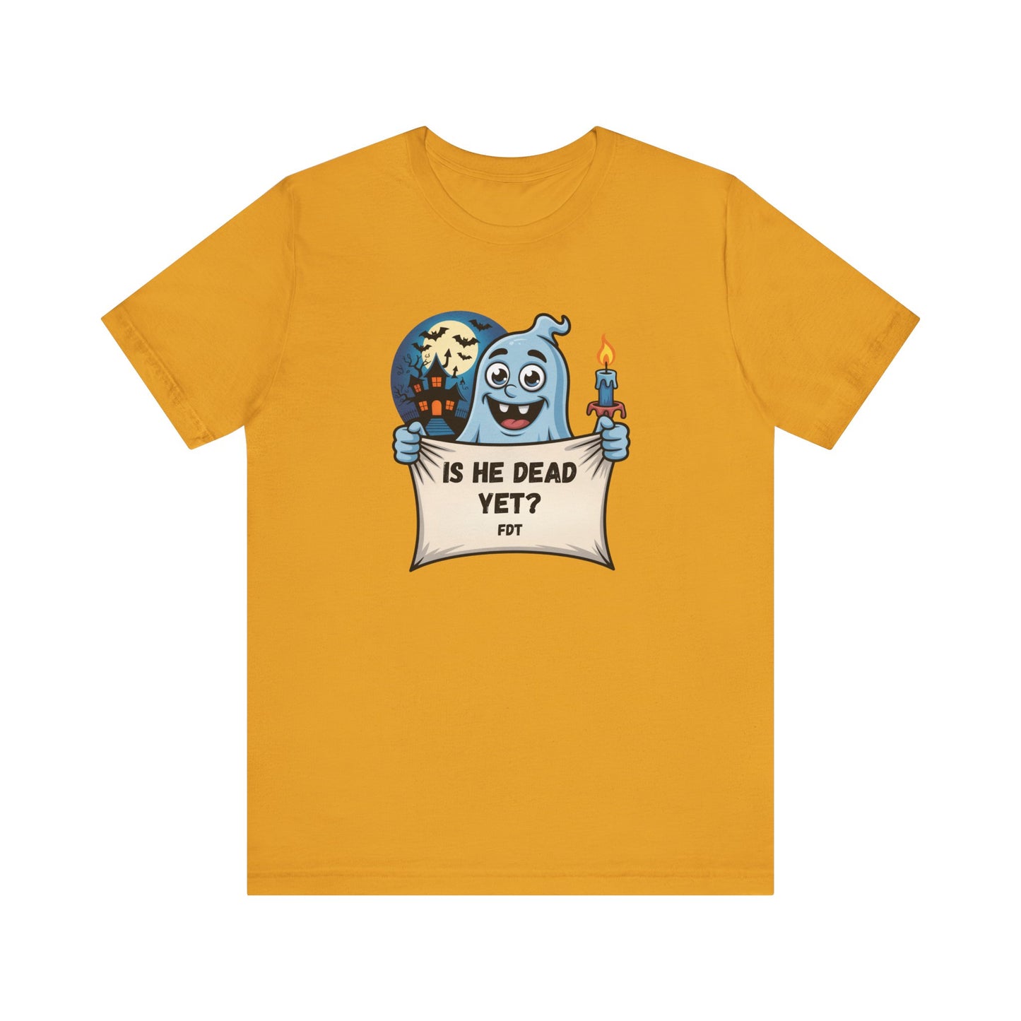 Funny Ghost Halloween T-Shirt - Is He Dead Yet Tee