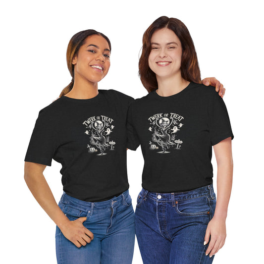 Twerk or Treat Shirt, Funny Halloween Witch Party Tee - Goateez Style