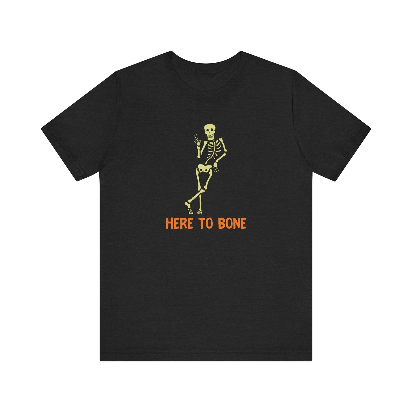 Here to Bone Funny Skeleton Adult Humor Shirt - Sexy Halloween Tee