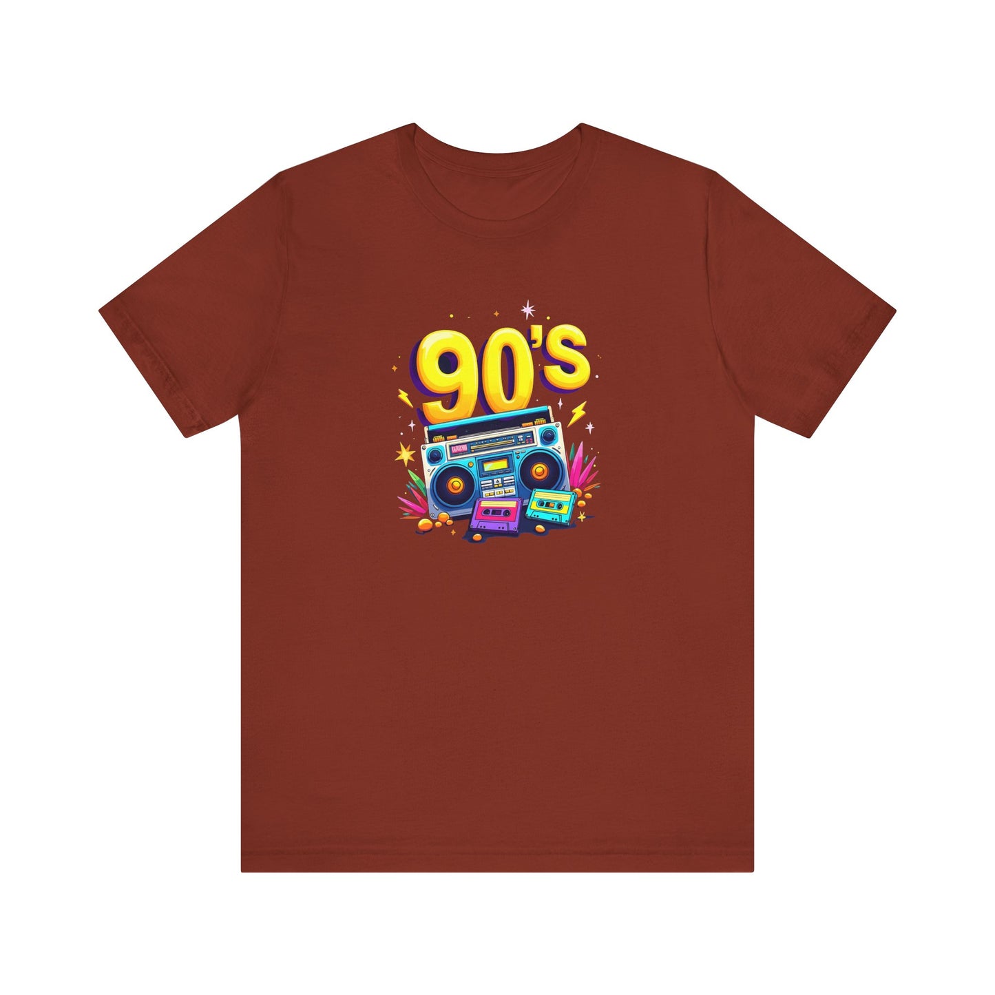 90s Boombox & Cassette Tapes T-Shirt - Retro Vintage 90s Style Tee