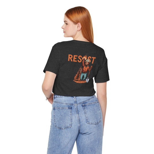 Resist Smokey Bear Shirt – Front & Back Graphic Tee