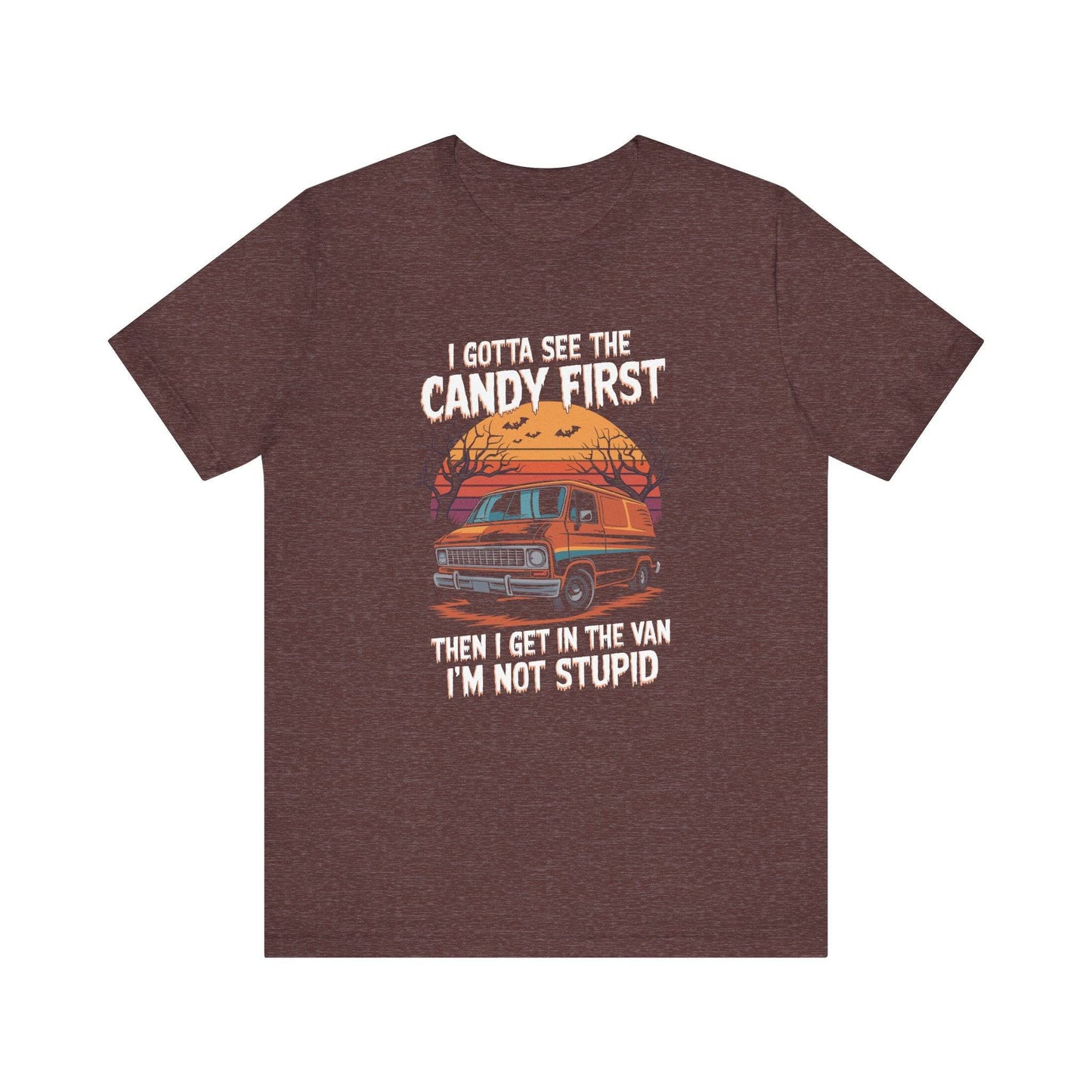 Funny Halloween Candy Van T-Shirt - Humorous Trick-or-Treat Design - Goateez Style
