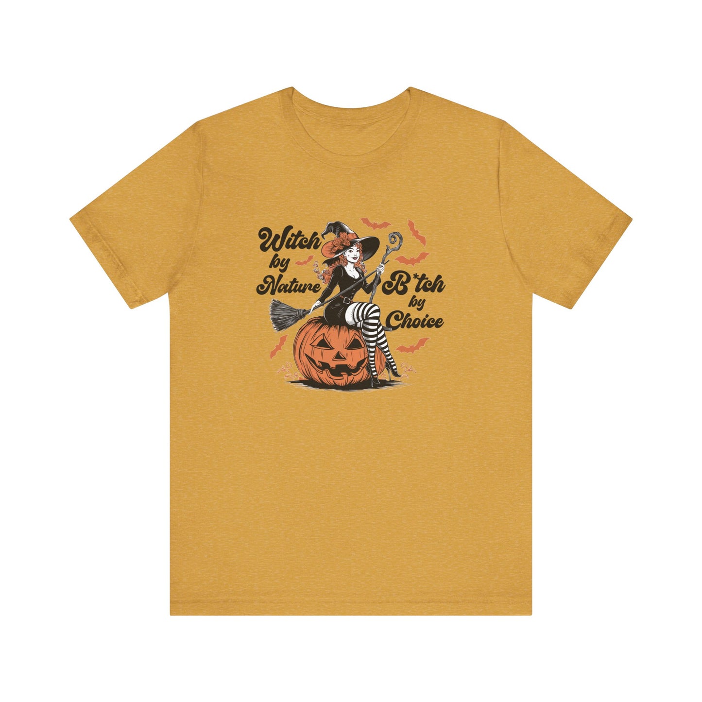 Witch by Nature Shirt, Funny Halloween Witch Pin-Up Tee