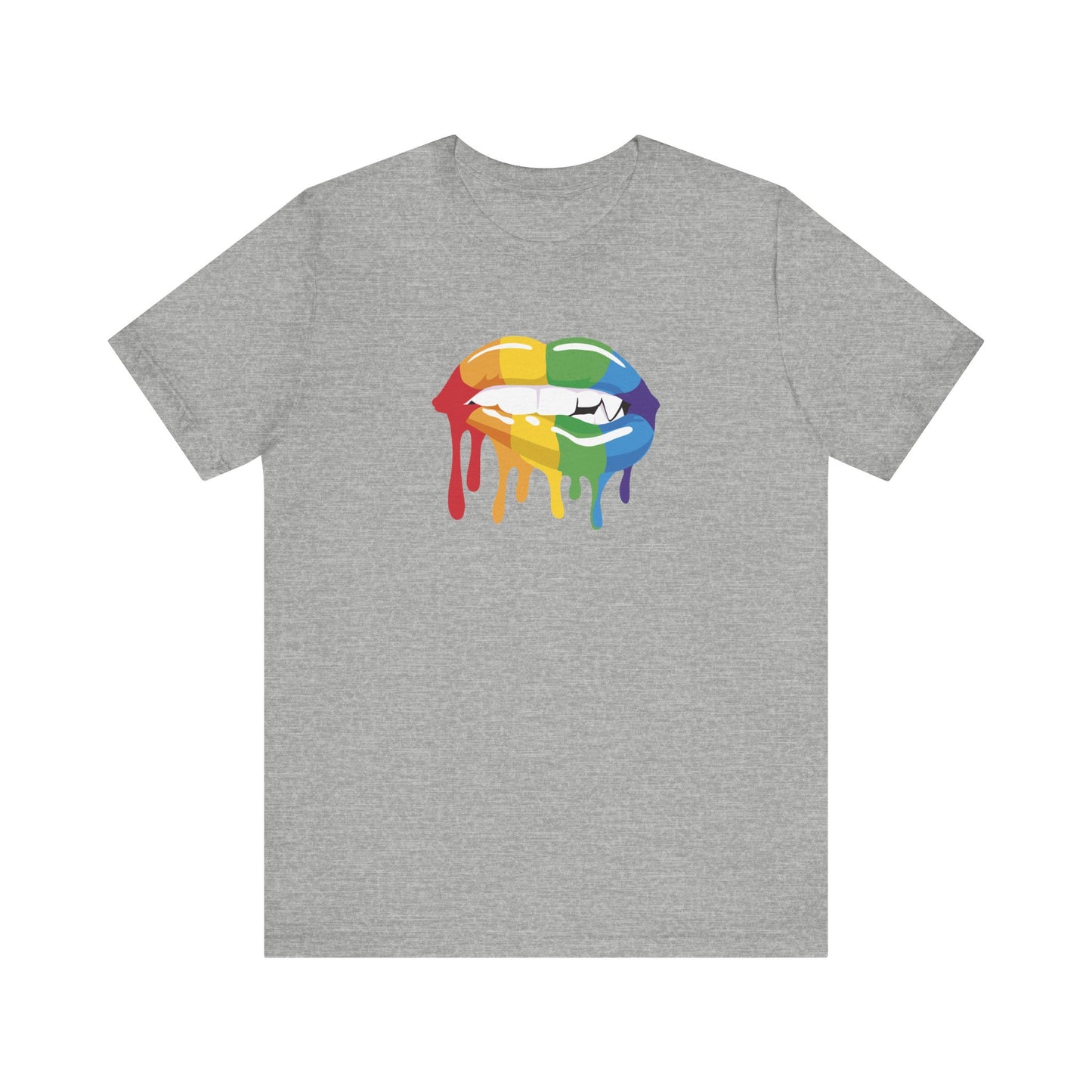 Rainbow Dripping Lips Pride Tee – Sassy LGBTQ Shirt