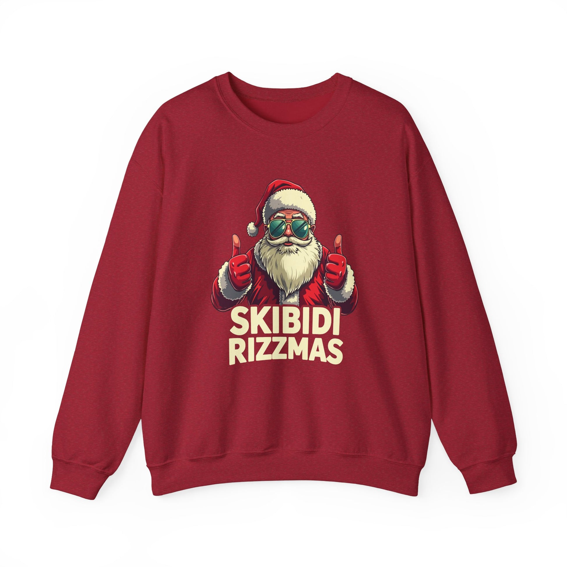 Skibidi Rizzmas Sweatshirt - Funny Santa Meme Christmas Sweater - Goateez Style