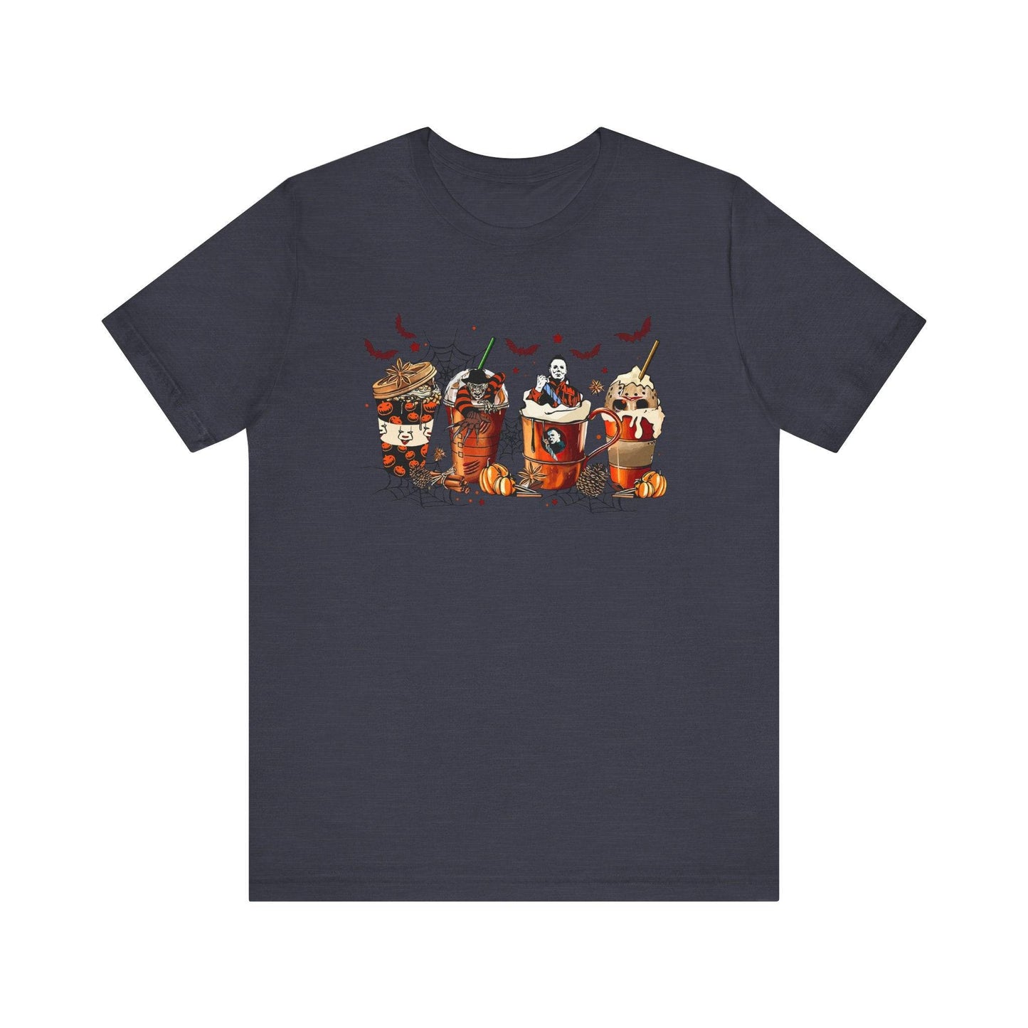 Horror Movie Coffee Crew T-Shirt - Spooky Halloween Vibes - Goateez Style