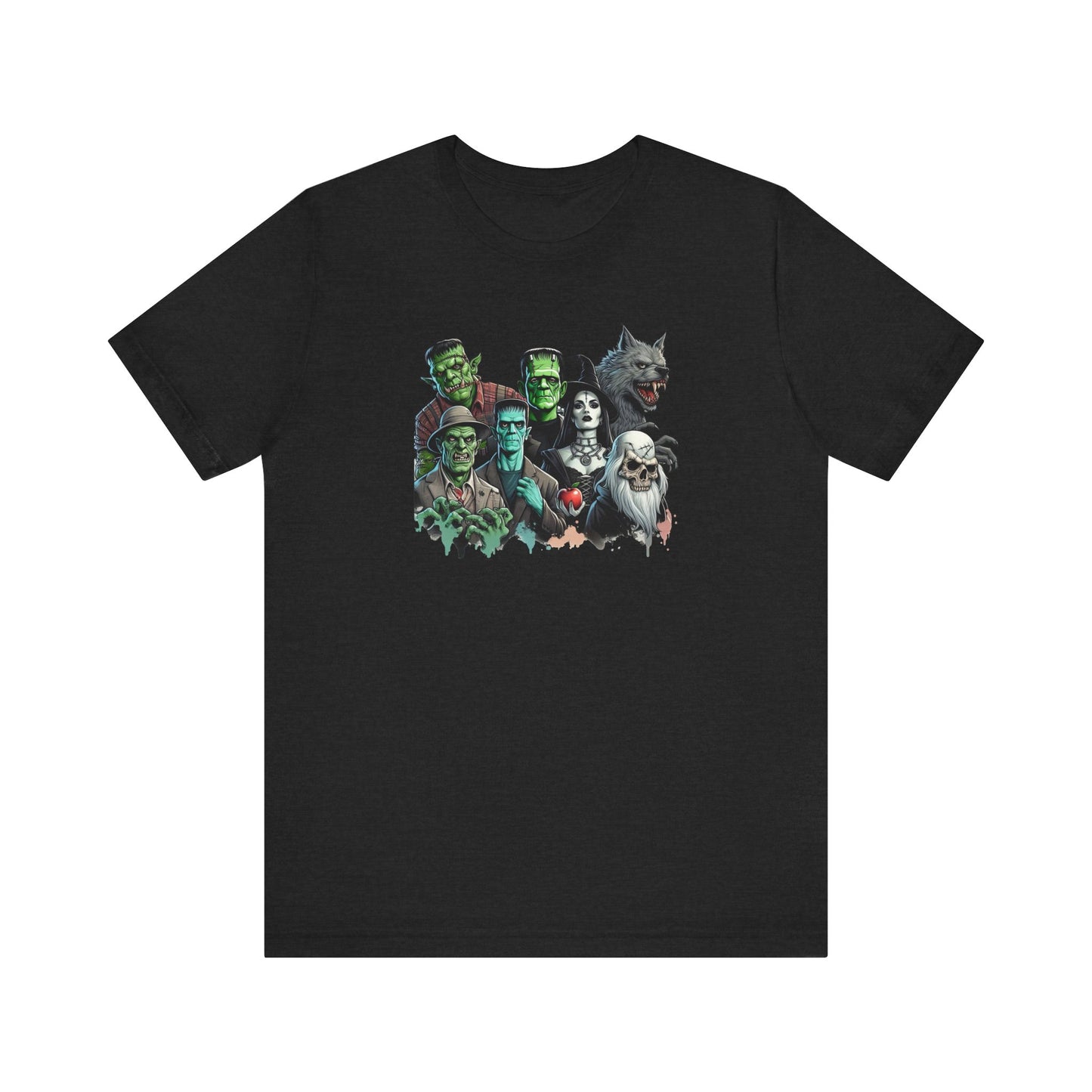 Halloween Monster Mash T-Shirt - Spooky Classic Monsters Design - Goateez Style