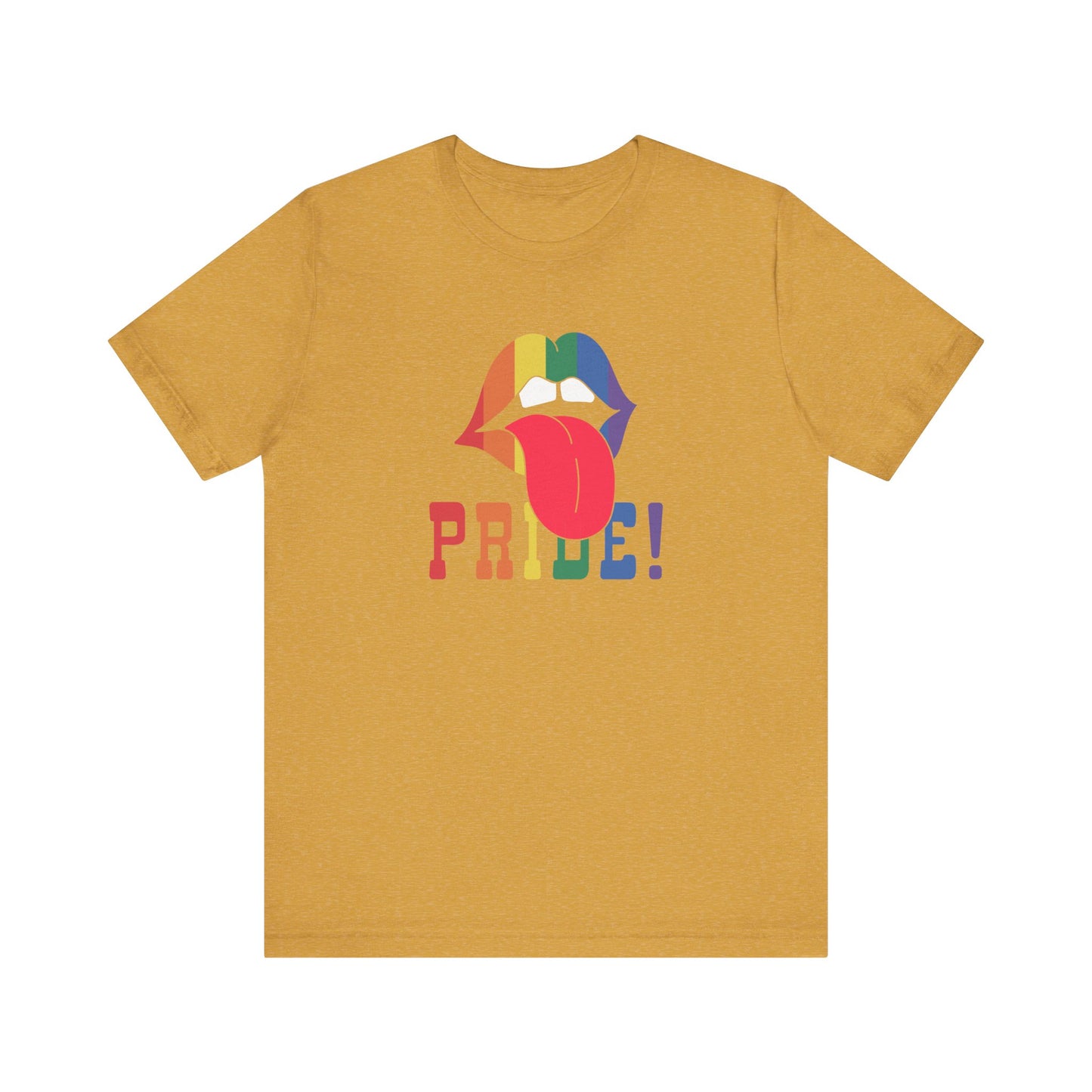 Retro Rainbow Lips Pride Shirt - Bold LGBTQ Graphic Tee