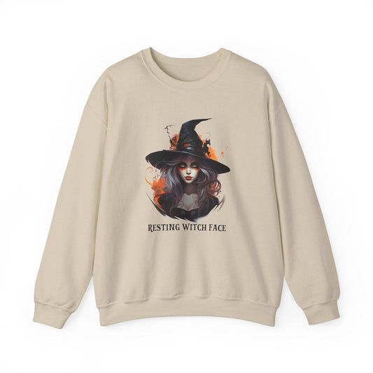 Resting Witch Face Sweatshirt - Fun Halloween Design - Goateez Style
