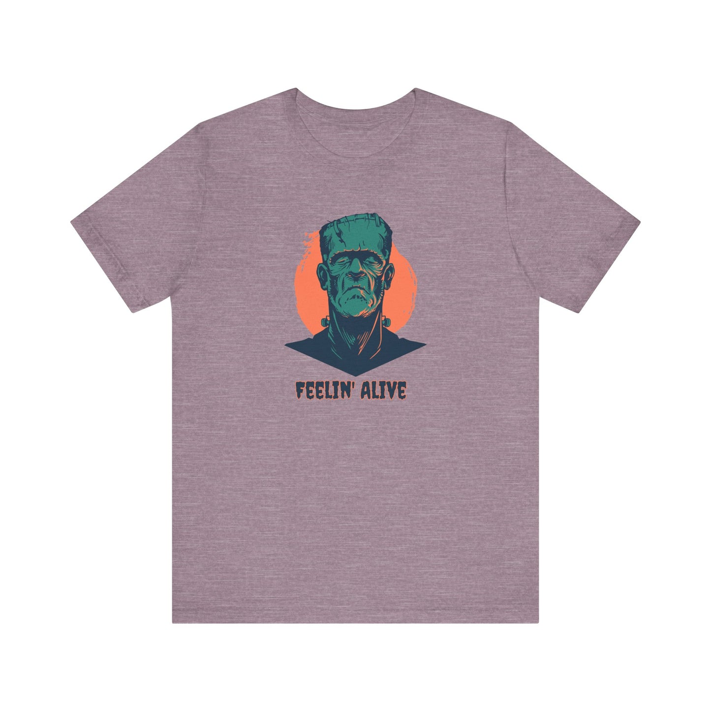 Feelin' Alive Frankenstein Funny Design Halloween Graphic T-Shirt - Goateez Style