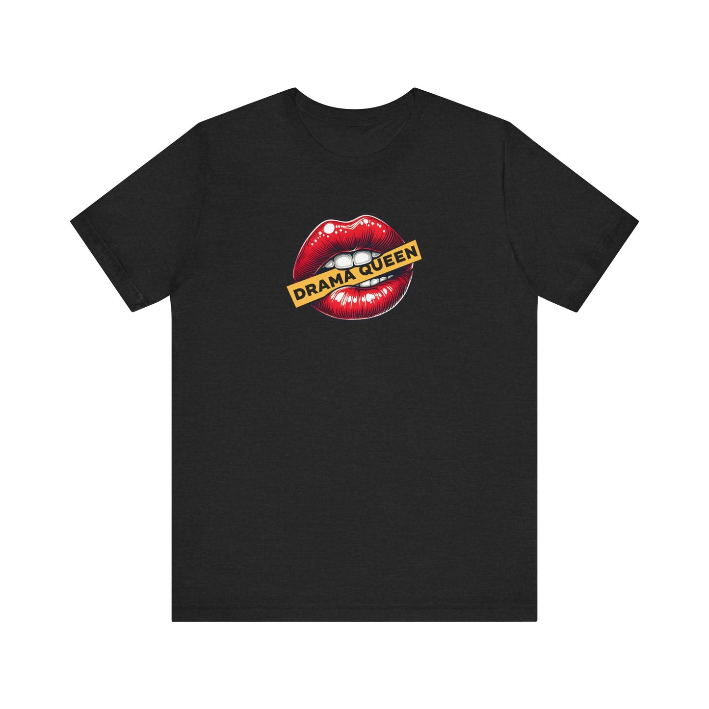 Drama Queen T-Shirt - Bold Lips Graphic Tee