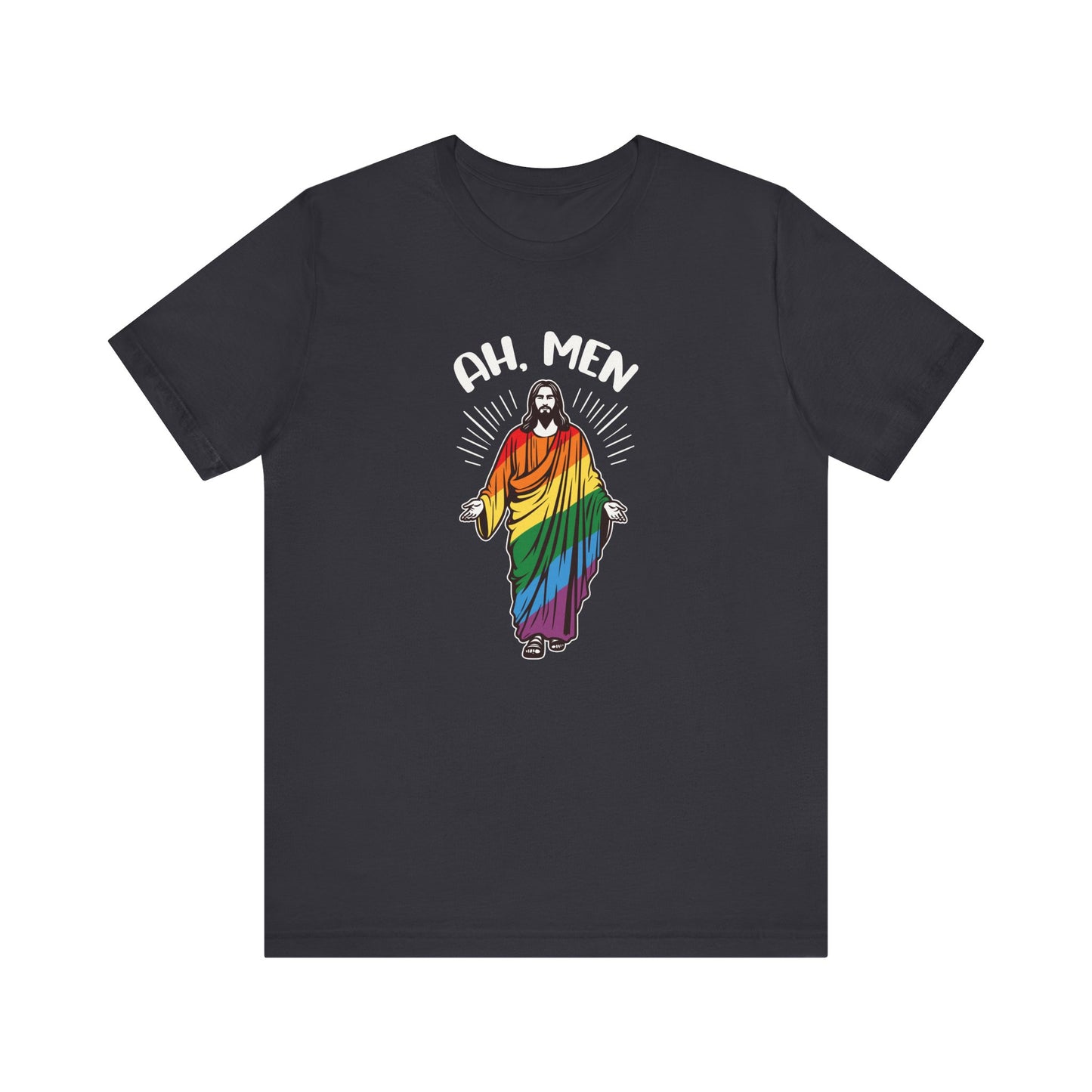 Ah Men Shirt - Funny LGBTQ Jesus Pride T-Shirt