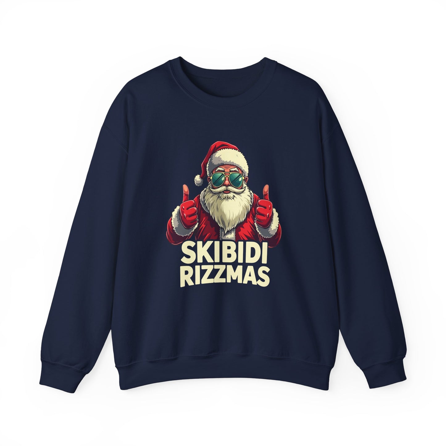 Skibidi Rizzmas Sweatshirt - Funny Santa Meme Christmas Sweater - Goateez Style