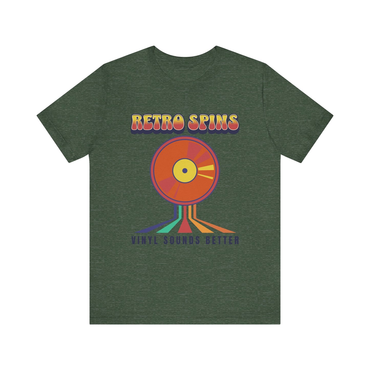 Retro Spins Vinyl T-Shirt - Vintage Music Lover Graphic Tee