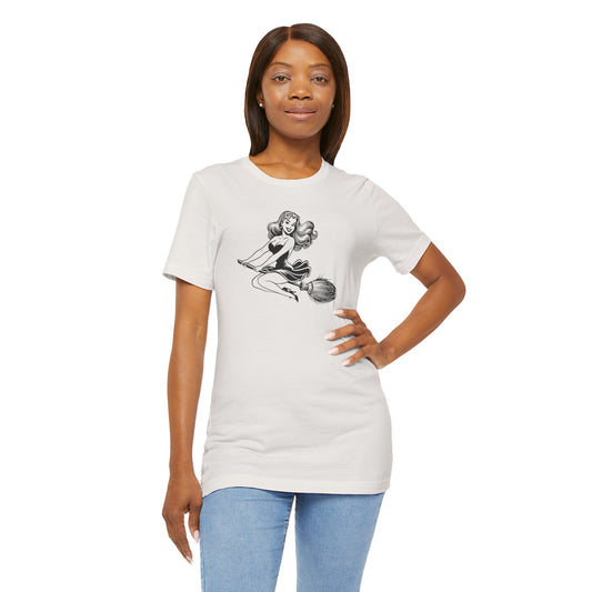 Witch Silhouette Halloween T-Shirt - Goateez Style